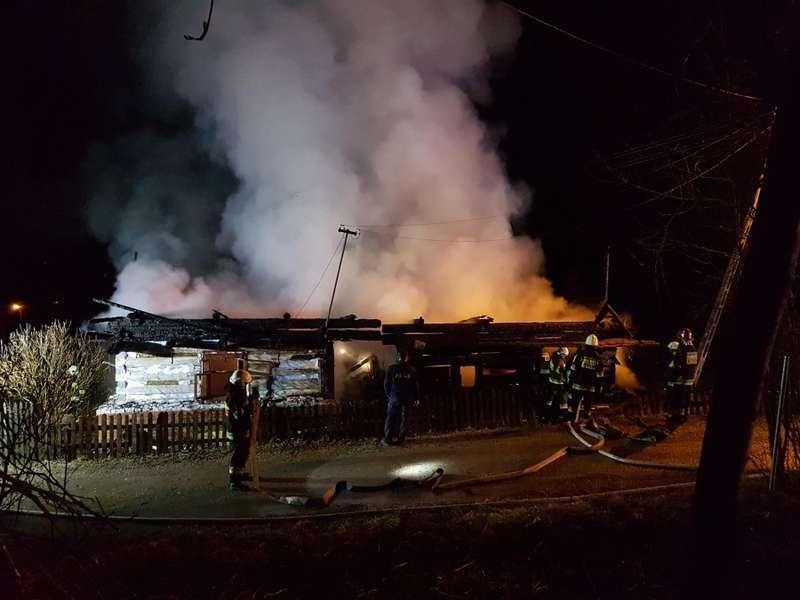 Sucha Beskidzka. Pożar budynku mieszkalnego na ul. Kamienne