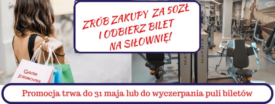 Zrób zakupy za 50zł i odbierz bilet do Fitness Paradise!
