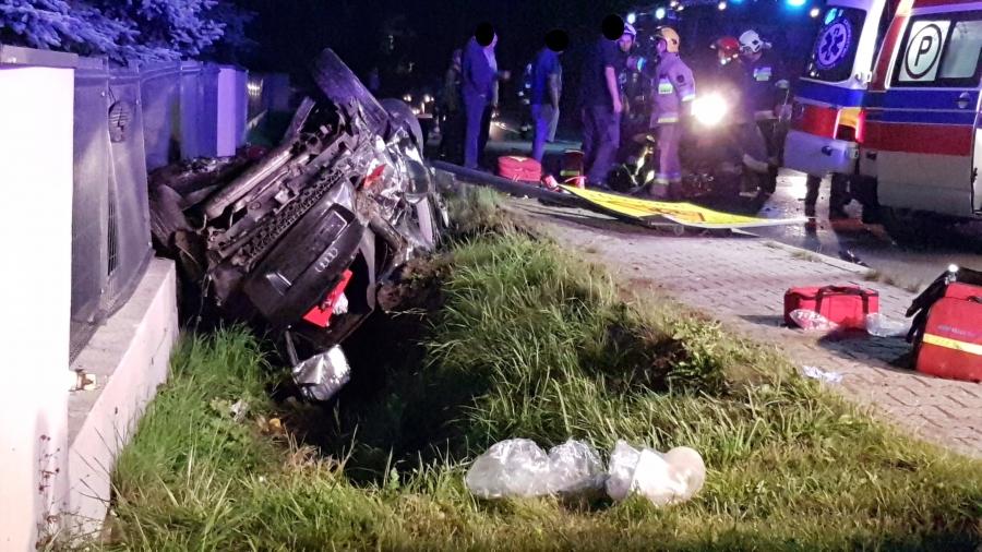 Skawica. Poważny wypadek Audi / AKTUALIZACJA