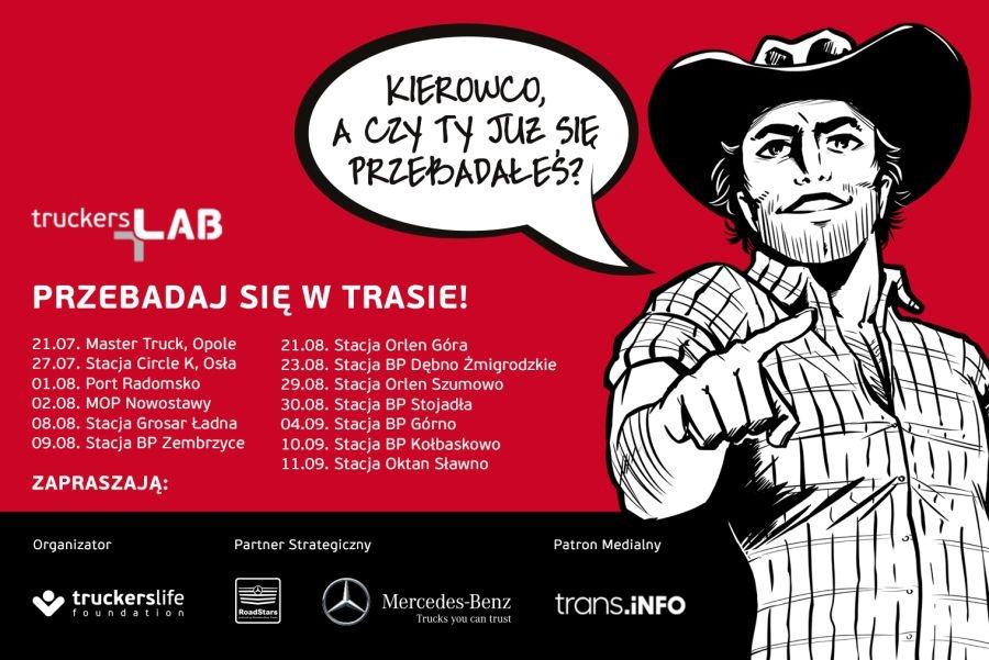 Truckers Lab - objazdowe badania kierowców, wystartowały. W najbliższym czasie również na BP Zembrzyce!