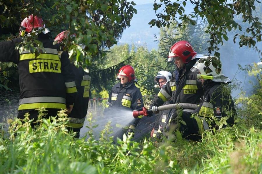 Pożar w Zembrzycach. Znaleziono ciało człowieka