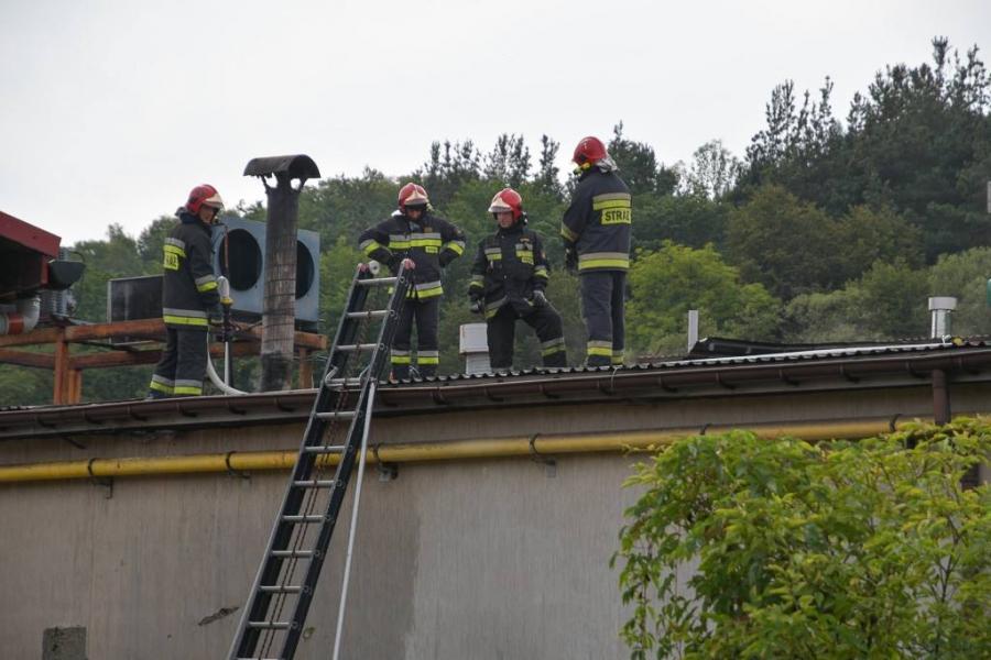 Sucha Beskidzka. Pożar w zakładzie obróbki owoców