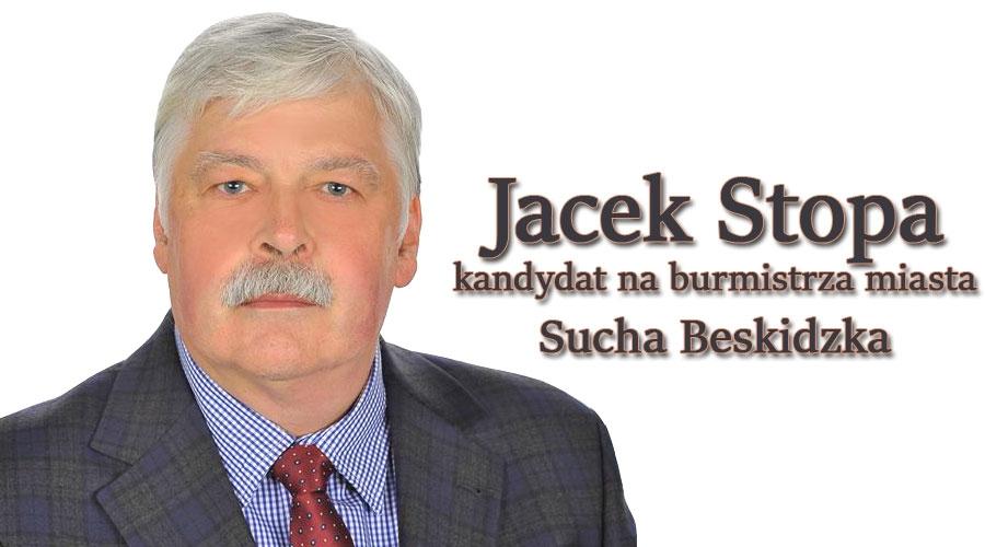 Jacek Stopa - kandydat na Burmistrza Suchej Beskidzkiej