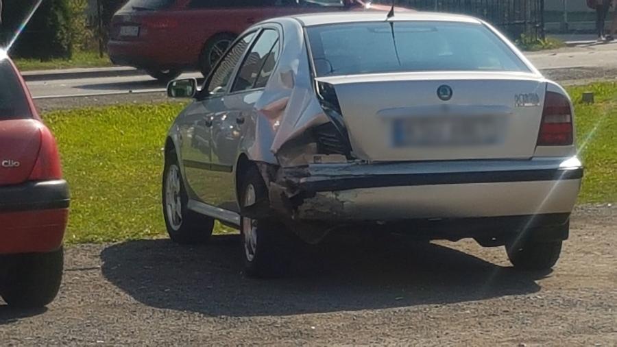 Zderzenie osobówek w Stryszawie