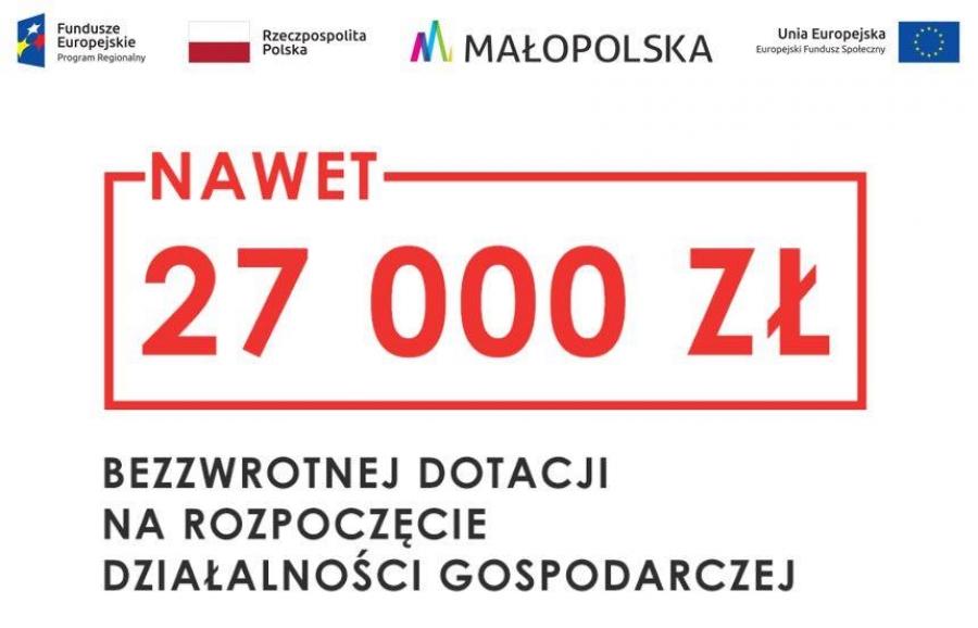 27 000 zł na założenie własnej firmy