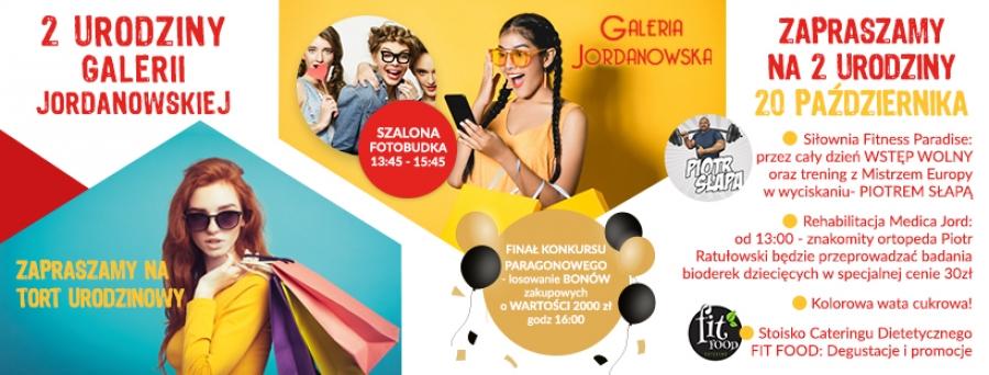 Świętuj z nami 2. urodziny Galerii Jordanowskiej!