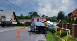 Poważny wypadek w Bystrej Podhalańskiej 