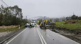 Wypadek w Palczy. Droga wojewódzka zablokowana 