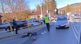 Potrącenie na rynku w Jordanowie