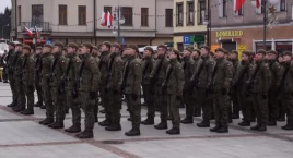 Żołnierze z Powiatu Suskiego składają przysięgę w 11 Małopolskiej Brygadzie Obrony Terytorialnej