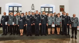 Powiatowe obchody Święta Policji w Suchej Beskidzkiej.