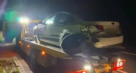 Nocna kolizja w Naprawie