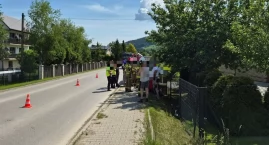 Zdarzenie drogowe w Lachowicach. Wezwano śmigłowiec LPR