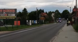 Wyciek substancji na ul. Maczka w Jordanowie