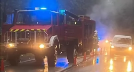 Pożar samochodu osobowego na Krowiarkach