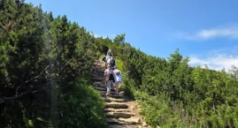 Zmożony na górskich szlakach 