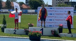 Jan Wolczko z medalem podczas II Letnich Igrzysk Europejskich