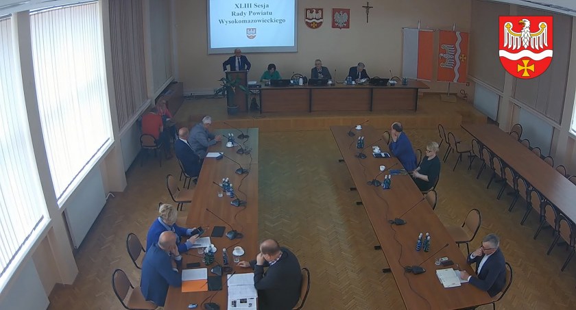 Radni spotkali się na XLIII sesji Rady Powiatu Wysokomazowieckiego [retransmisja]