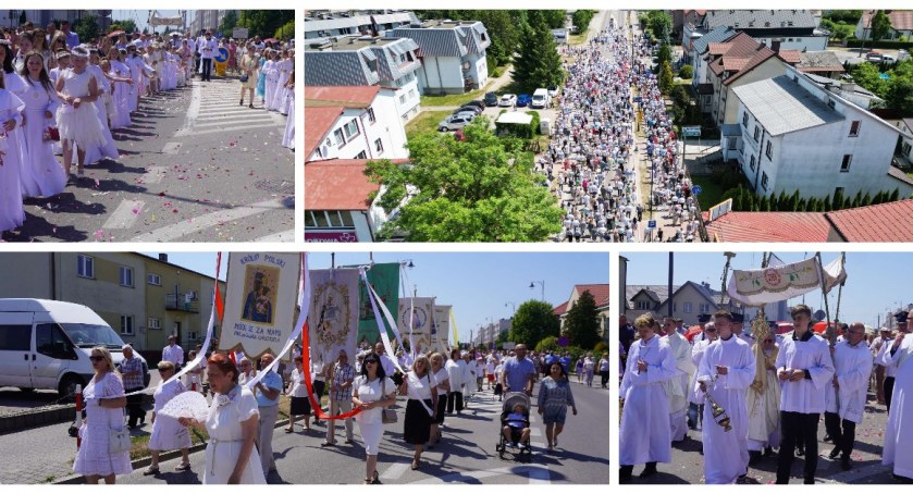 Wysokie Mazowieckie: Setki wiernych przeszło w procesji Bożego Ciała [FOTO + VIDEO]