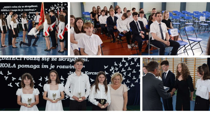 Ósmoklasiści z SP1 w Wysokiem Mazowieckiem pożegnali szkolne mury [FOTO]