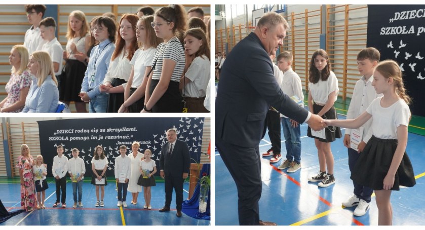 Uroczyste zakończenie roku szkolnego w SP1 w Wysokiem Mazowieckiem [FOTO]
