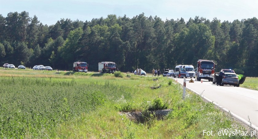 Wypadek w gm. Sokoły. Brała w nim udział kolumna rządowa [FOTO + aktualizacja]
