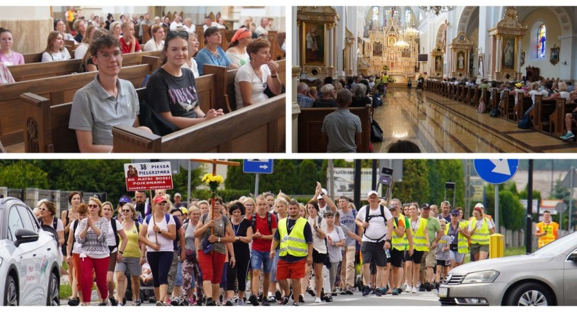 Do Hodyszewa przez Wysokie Mazowieckie. Pielgrzymi odpoczywali w drodze do Matki Bożej Pojednania [FOTO + VIDEO]