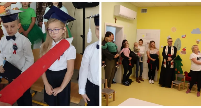 Uroczysty poniedziałek w Jabłonce Kościelnej. Ślubowanie pierwszaków i otwarcie Klubu Dziecięcego [foto]