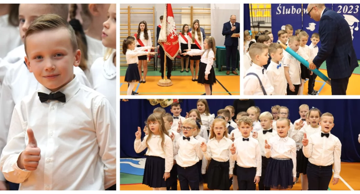 Pierwszoklasiści z SP Nr 2 w Wysokiem Mazowieckiem oficjalnie pasowani na ucznia [FOTO]