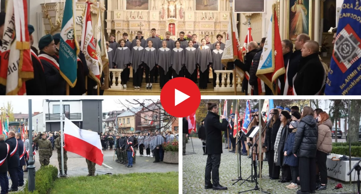 Święto Niepodległości w Wysokiem Mazowieckiem - zobacz VIDEO