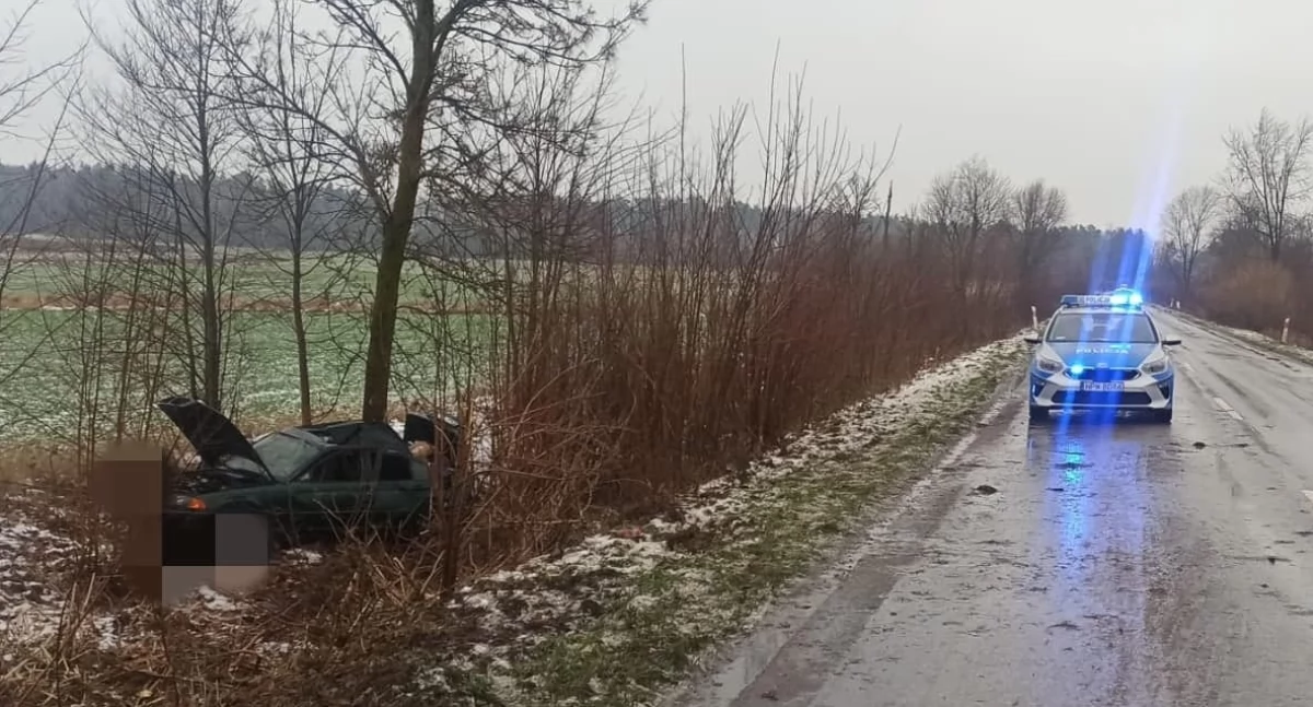 Dachowanie BMW na trasie Wysokie Mazowieckie - Białystok [foto]