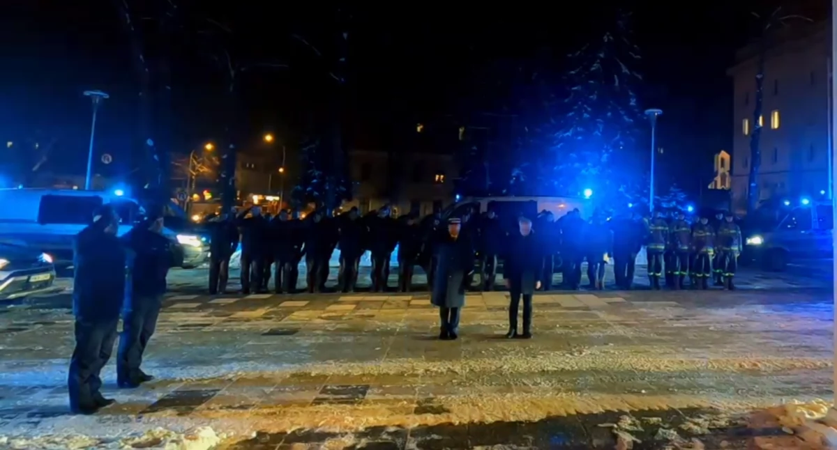 Podlascy policjanci oddali hołd zmarłym kolegom z Wrocławia [video]