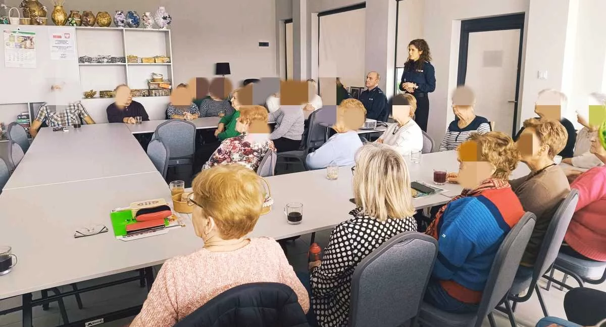 Porozmawiajmy o bezpieczeństwie - Komendant KPP w Wysokiem Mazowieckiem spotkał się z mieszkańcami