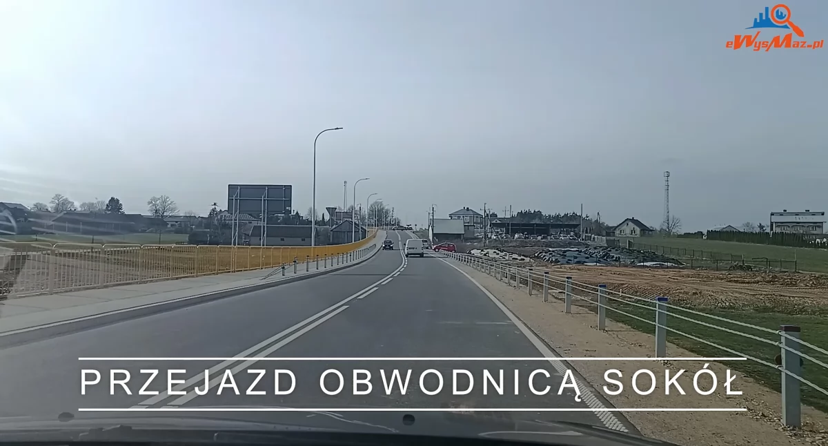 Film z przejazdu obwodnicą Sokół [video]