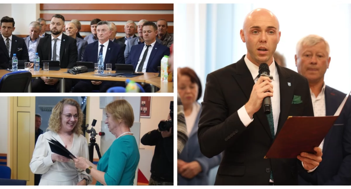 Nowy Wójt Gminy Sokoły zaprzysiężony. Radni wybrali przewodniczącego [FOTO]