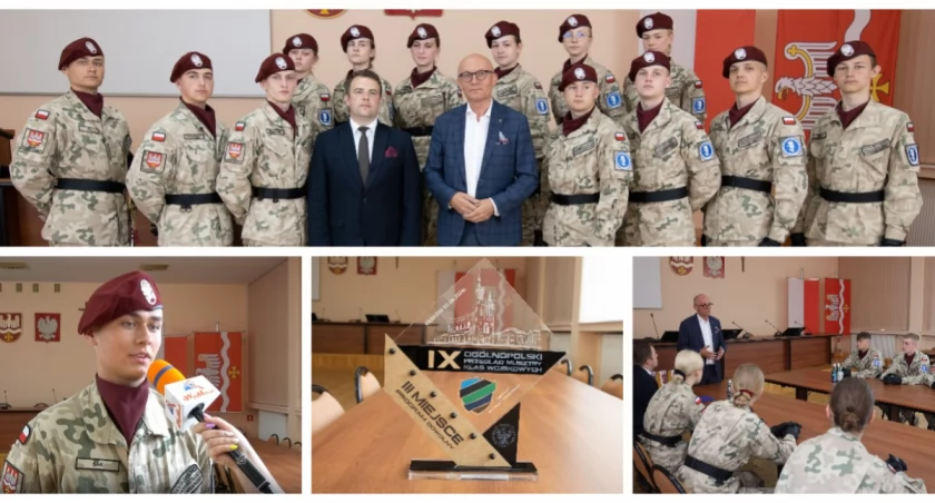 Sukces drużyny z Ciechanowca w IX Ogólnopolskim Przeglądzie Musztry Klas Mundurowych w Krakowie [FOTO + VIDEO]
