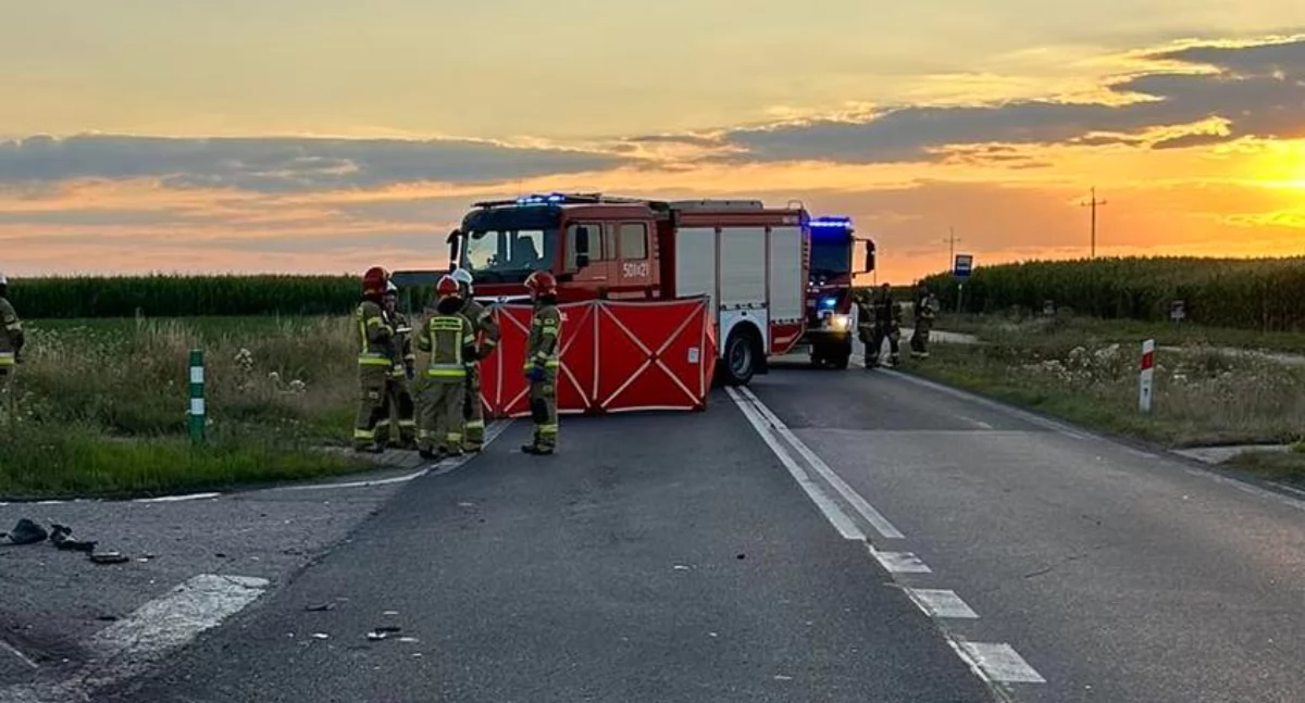 Trasa Wysokie Mazowieckie - Zambrów zablokowana. Nie żyje motocyklista