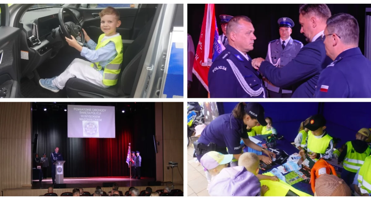 Święto Policji w Wysokiem Mazowieckiem. Odznaczenia i Dzień Otwarty [FOTO]