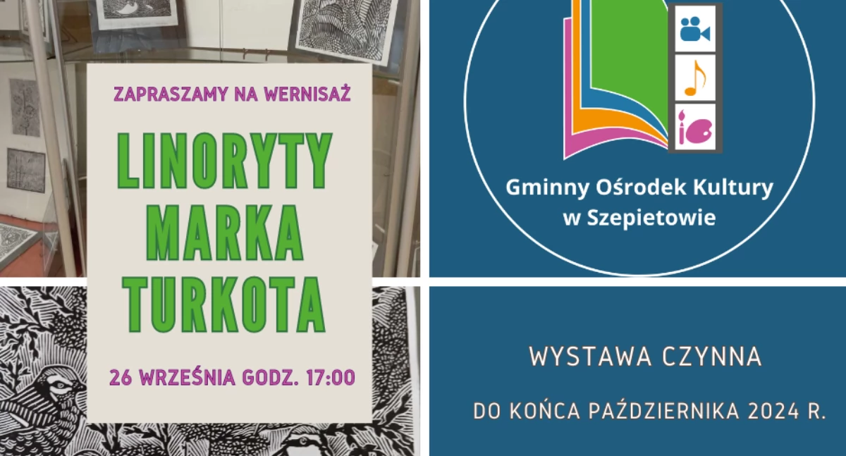 Wystawa linorytów Marka Turkota do obejrzenia w Szepietowie