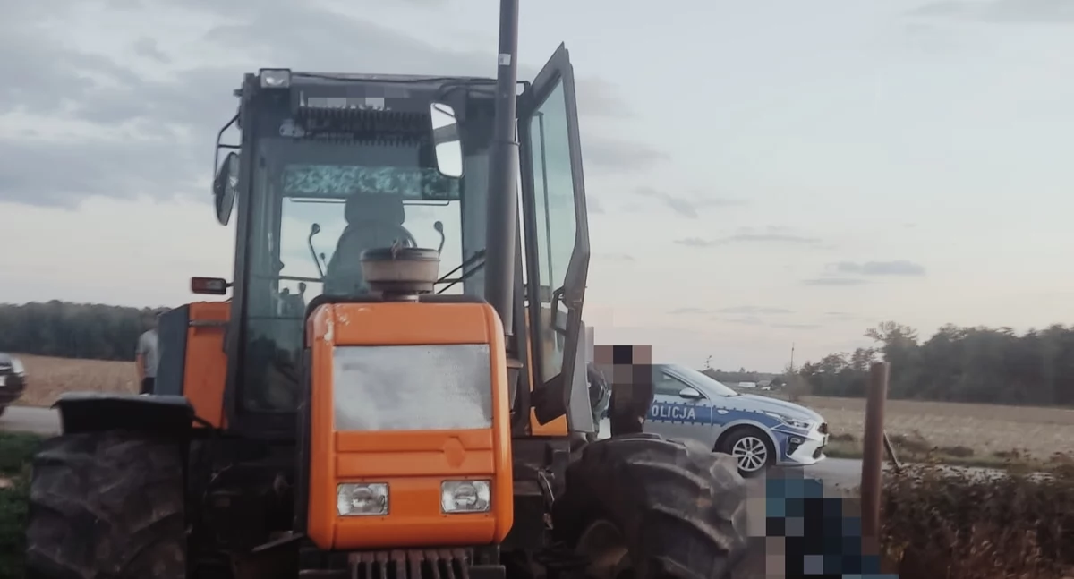 Czyżew: Traktorzysta z ponad 3 promilami zatrzymany [foto]