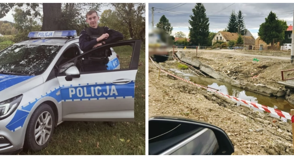 Wziął urlop i pojechał pomagać powodzianom. Dzielnicowy z Ciechanowca wyróżnił się wzorową postawą