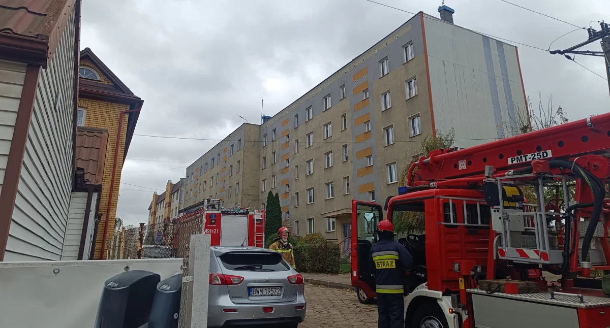 Pożar mieszkania w Wysokiem Mazowieckiem