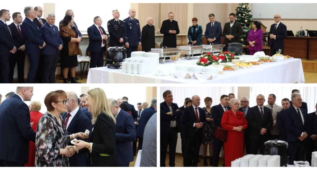 Wigilijne spotkanie w Starostwie Powiatowym w Wysokiem Mazowieckiem [FOTO]
