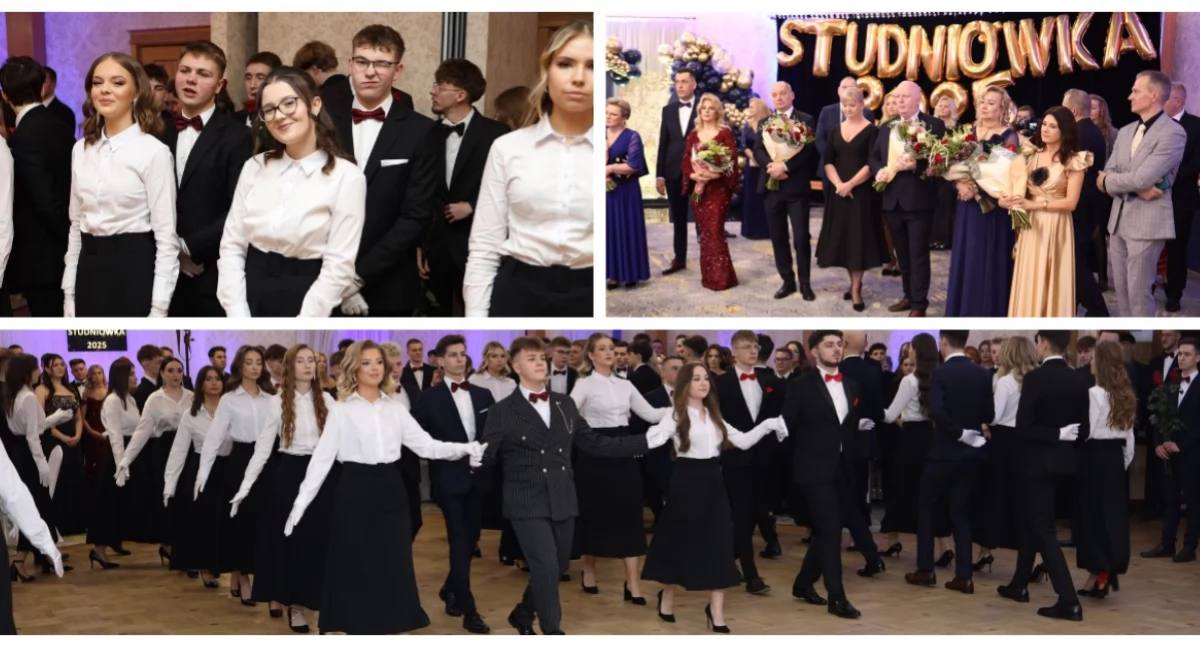 Studniówka 2025. Piękny polonez na balu Jagiellończyka w Wysokiem Mazowieckiem [FOTO + VIDEO]