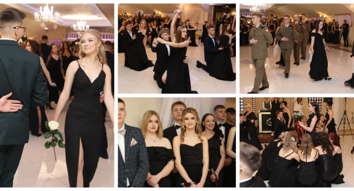 Abiturienci ZSOiZ w Ciechanowcu bawią się na balu studniówkowym 2025 [FOTO + VIDEO]
