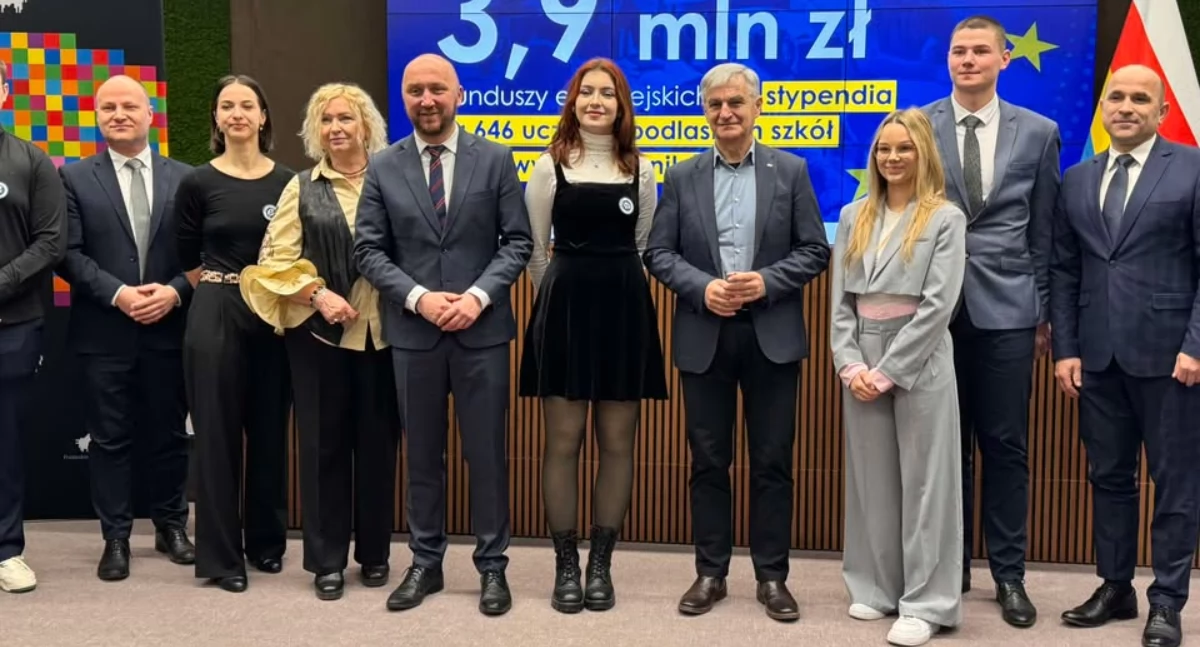 ZSZ im. St. Staszica w Wysokiem Mazowieckiem liderem stypendialnym w województwie podlaskim