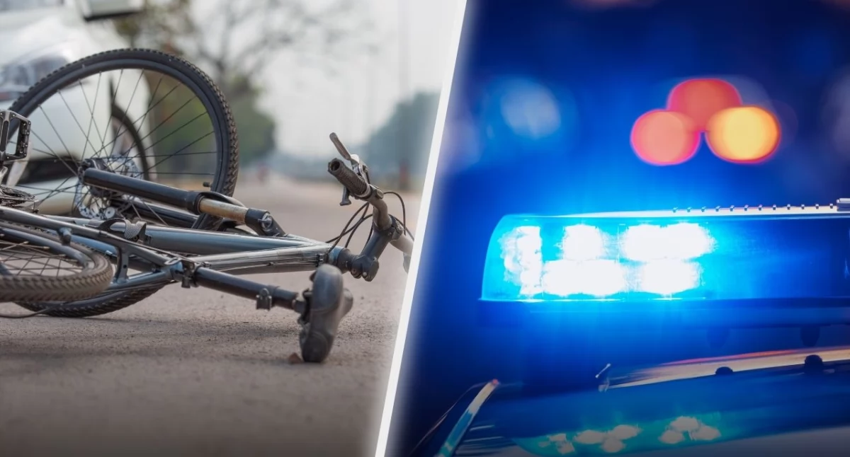 Potrącenie rowerzysty na trasie Pszczółczyn - Jeńki. 59-latek trafił do szpitala