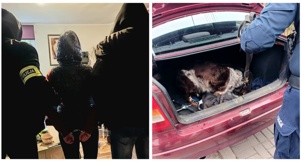 Policja zatrzymała dwoje złodziei – wpadli z narkotykami i skradzionym sprzętem