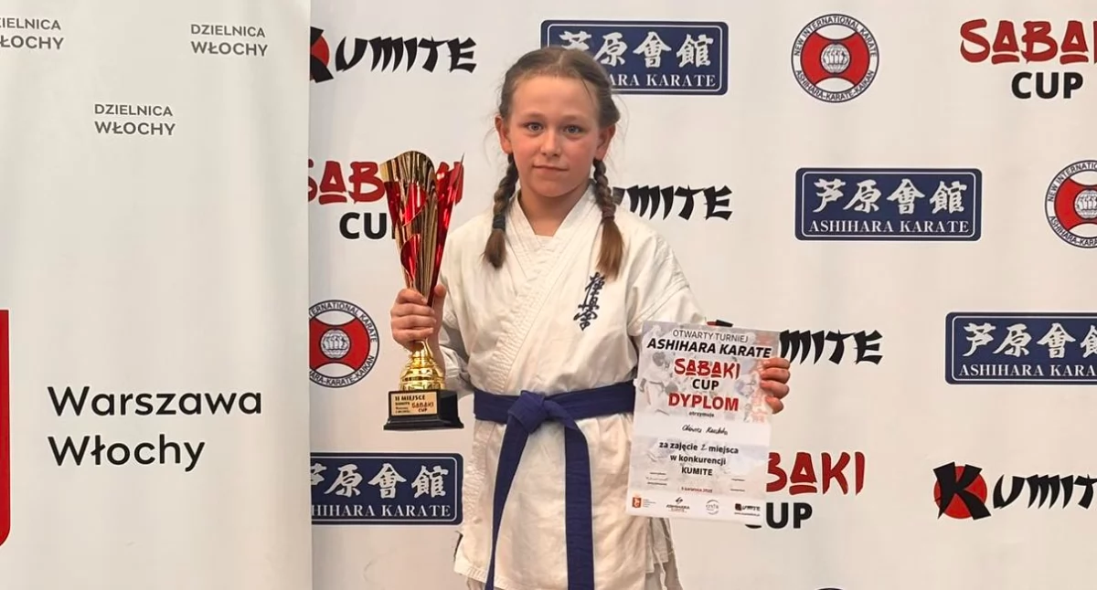 Oliwia Kuchta z Ciechanowca na podium Międzynarodowego Turnieju SABAKI CUP [foto]