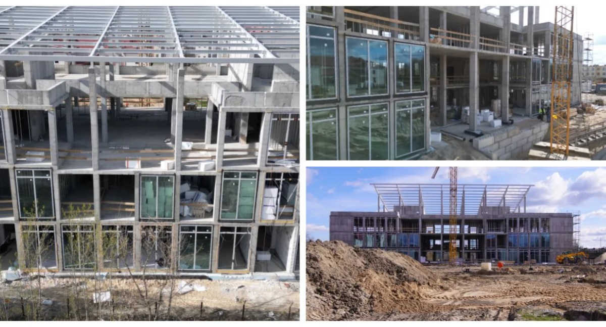 Nowy budynek Starostwa Powiatowego w Wysokiem Mazowieckiem: sprawdziliśmy postępy prac [FOTO + VIDEO]